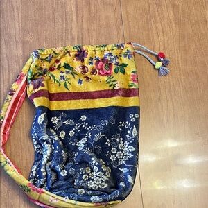 Floral Drawstring Bag - Multicolor by Johnny Was